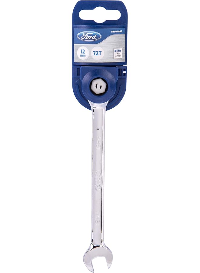 Ford 12Mm 72T Crv Chrome Vanadium Gear Wrench With A Polished Finish - Image 1