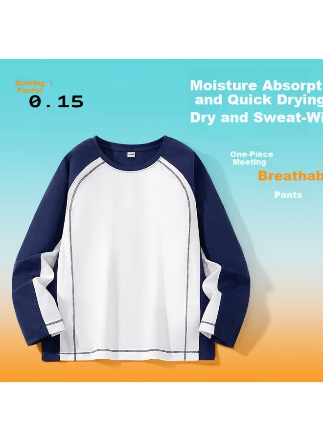 Snoopy Boys Long Sleeve T-shirt   Antibacterial Kids Outdoor Sun Protection Sportswear Spring And Autumn - Image 2