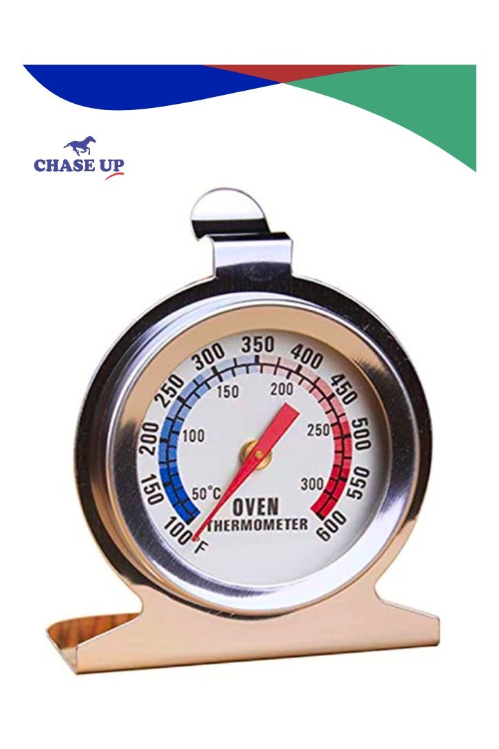 Chase Up Precision Oven Dial Thermometer 600 Degree Kitchen Oven thermometer, Oven Meat Grill Fry Chef Smoker Thermometer, Restaurant Instant Read Stainless Steel Thermometer Cooking & Baking - Image 1