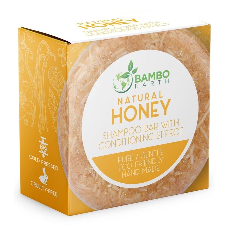 Solid Shampoo Bar And Conditioner Effect Hair Soap  100 Organic Shampoo Bars For Hair With All Natural Plant Based Essential Oils And Zero Waste Biodegradable Packaging Honey