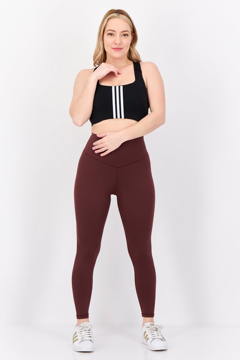 Adidas حمالة صدر رياضية مبطنة بشعار العلامة التجارية للنساء، سوداء - Image 4