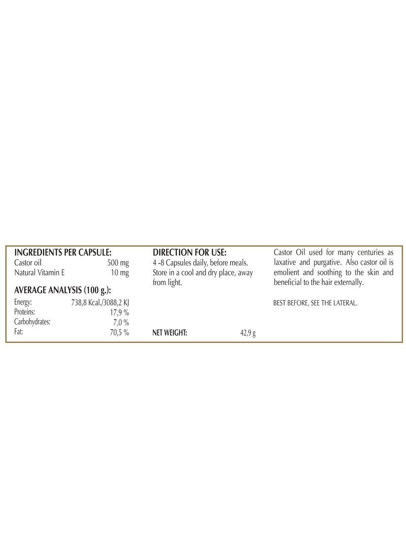 MARNYS - Marnys Castor Oil - 60 Caps - Image 1