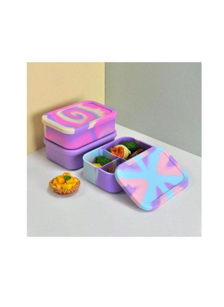Generic Silicone Lunch Box Microwave Heating Crisper For Students And Office  - Image 1