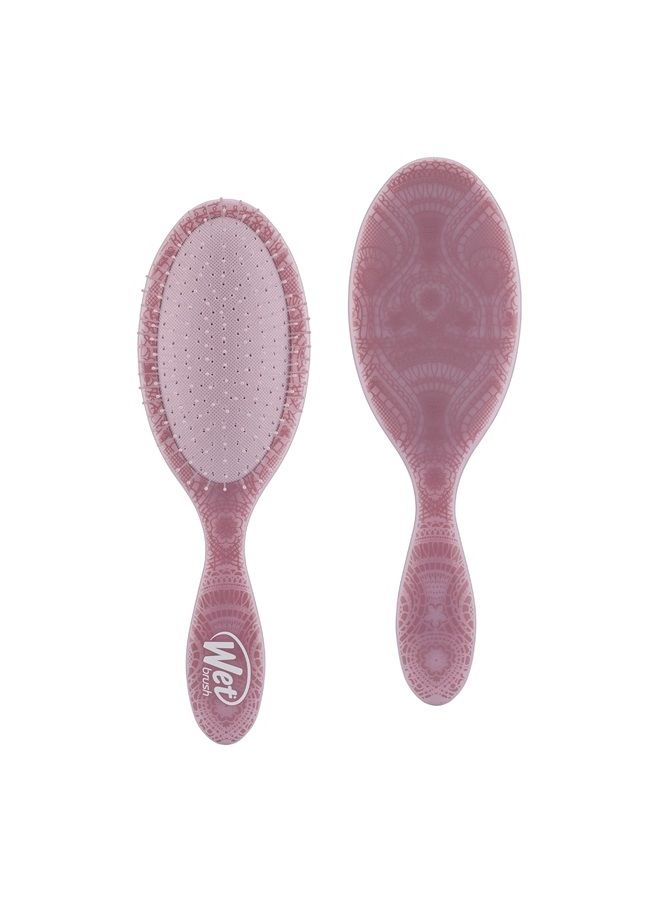 Wet Brush فرشاة فك التشابك الأصلية، أرجوانية (Reclaimed Romance) - فرشاة فك التشابك بشعيرات ناعمة ومرنة - فرشاة فك التشابك للشعر المجعد - فرشاة خالية من التشابك للشعر المستقيم والكثيف والمموج