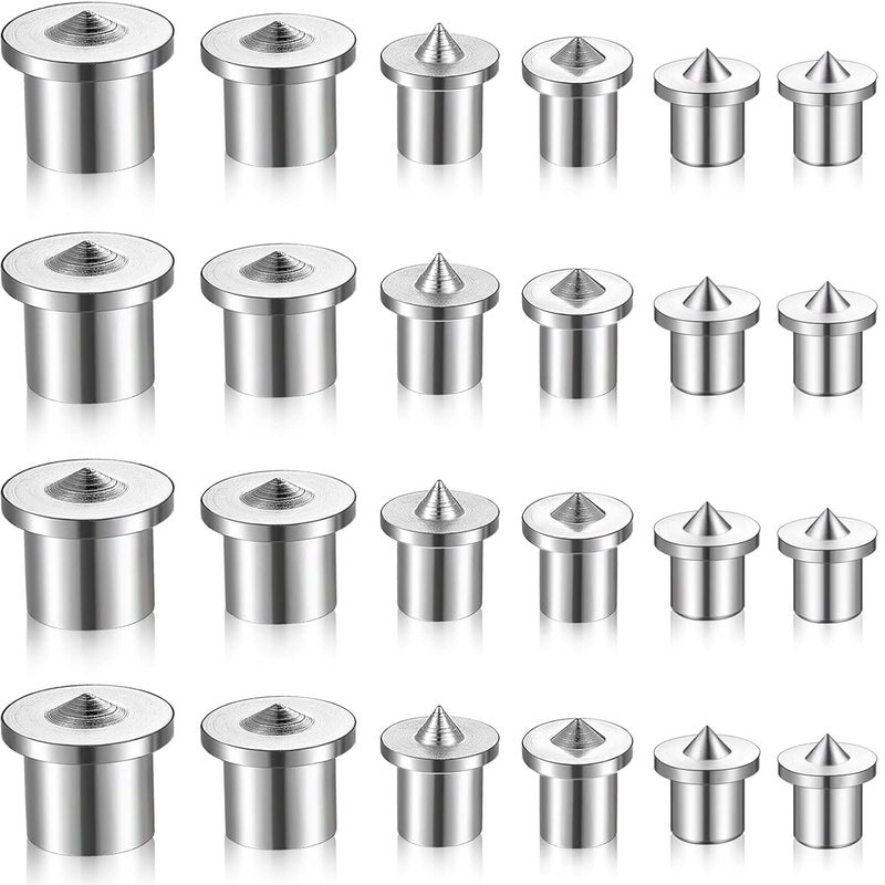 Ferraycle Dowel and Tenon Center Transfer Plugs Doweling Centering Pins Transfer Plugs Drill Hole Tool for Woodworking Tool Accessories (24 Pieces,5/32 3/16 1/4 5/16 3/8 1/2 Inch) - Image 1