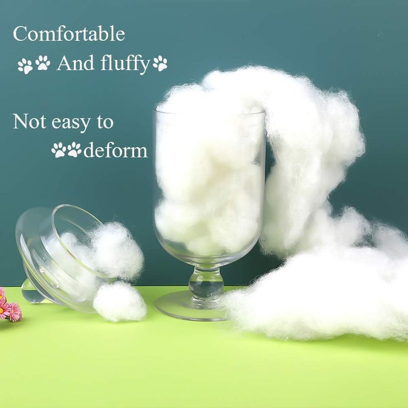 VLYSIUM Soft 500 Grams Fiber, Racron Polyester Synthetic Cotton Filling for Cushion, Pillow, Teddy Bear, Toy Stuffing (500 gm, Pure Virgin Fiber, White) (Vacuum Packed) - Image 2