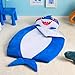 JOIEDOMI Kids Sleeping Bag Toddler Nap Mat with Pillow Blanket 60 x 39 for Kids Ages 3 Soft Plush Sleeping Mat Shark for Preschool and Boys Girls Kindergarten Daycare Sleepover - Image 4