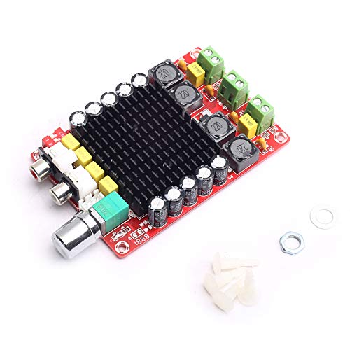 DEVMO TDA7498 100W + 100W Dual Channel Class D Audio Amplifier Board, DC 24V Digital Stereo Power Amp Module for 8Ω Home Theater Subwoofer Computer Speaker Motorcycle - Image 1