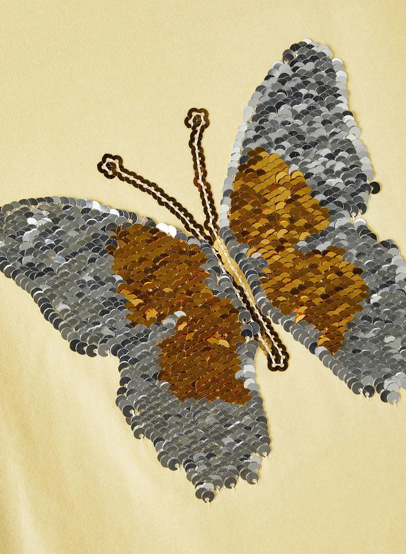 NAME IT Kids Butterfly Print T-Shirt