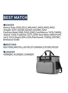Arabest Sewing Machine Case, Sewing Machine Carrying Bag with Removable Padding Pad, Tote Bag for Sewing Machine and Extra Sewing Accessories  - Image 5