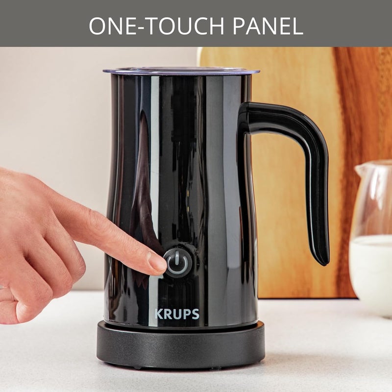 كروبس خفاق الحليب Krups Superb Foam: مشروبات الحليب، كابوتشينو، لاتيه، مع طلاء غير لاصق، زر لمسة واحدة، صب دقيق، قاعدة دوارة 360°، موديلات XL100 وXL100840. - Image 2