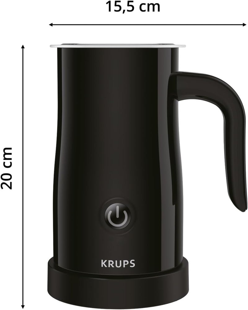 كروبس خفاق الحليب Krups Superb Foam: مشروبات الحليب، كابوتشينو، لاتيه، مع طلاء غير لاصق، زر لمسة واحدة، صب دقيق، قاعدة دوارة 360°، موديلات XL100 وXL100840. - Image 5