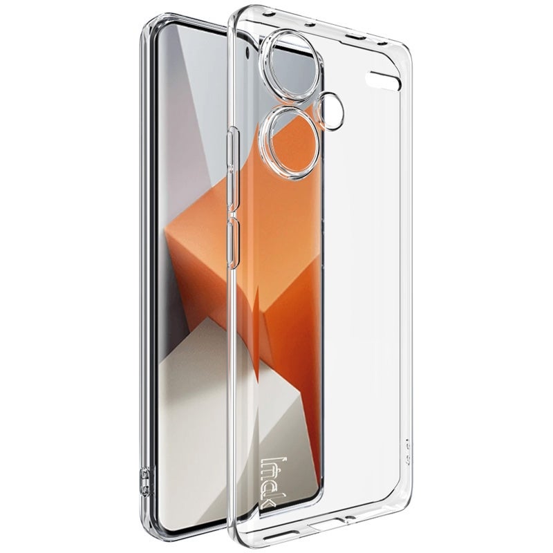 BURAQ Case Cover For Xiaomi Redmi Note 13 Pro+ 5G imak UX-5 Series Transparent Shockproof TPU Protective Case(Transparent) - Image 1
