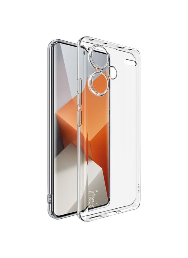 HuHa Case Cover For Xiaomi Redmi Note 13 Pro+ 5G imak UX-5 Series Transparent Shockproof TPU Protective Case Transparent 