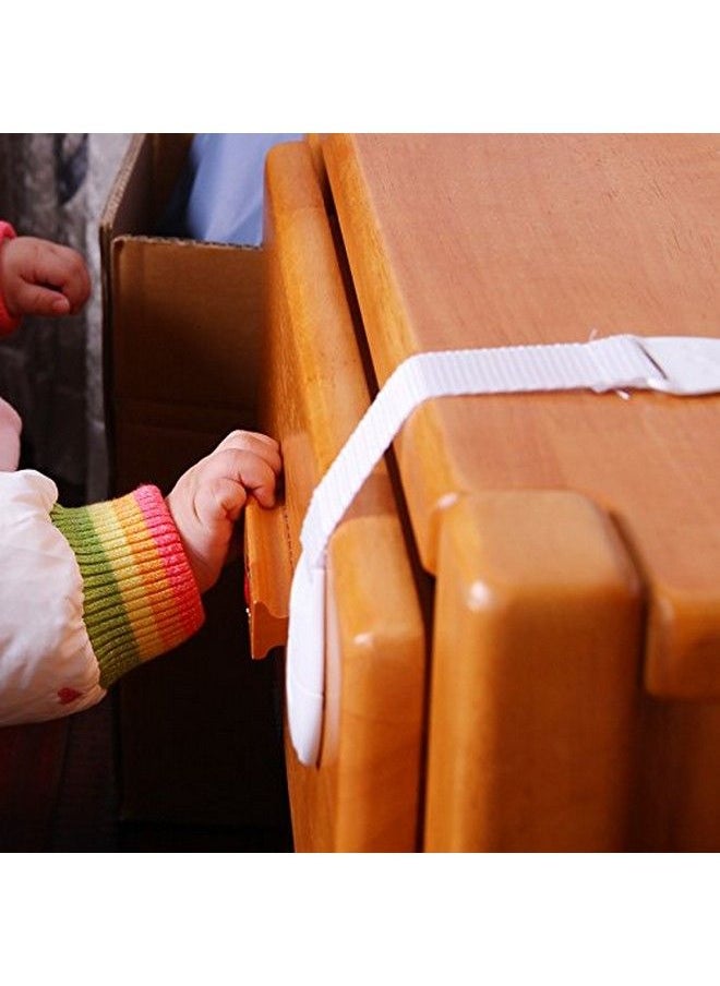 Kuhu Creations - Kids Safety Lock For Drawer Fridge Cabinet And Many Other Appliances Or Furniture. (4 Units Blue Nylon) - Image 1
