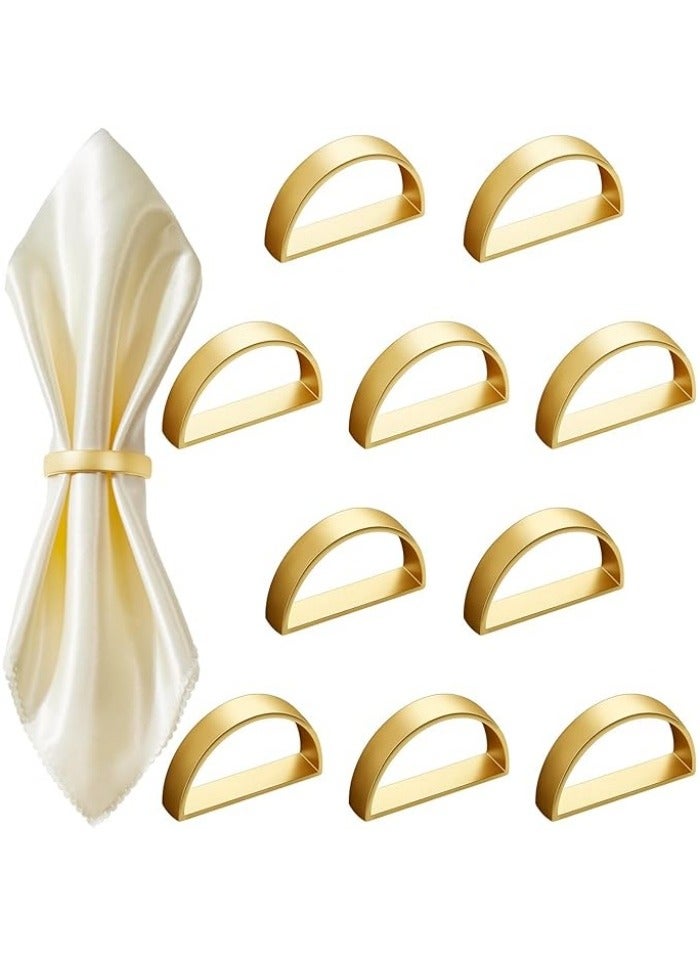 10 Pcs Easter Stainless Steel Napkin Rings Festival Metal Napkin Ring Holders Modern Serviette Buckles Metallic Adornment for Table Settings Kitchen Dinner Party Wedding  - Image 1