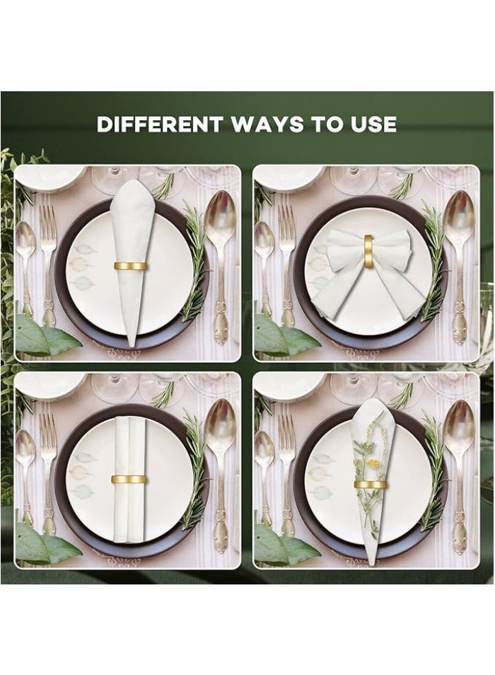 10 Pcs Easter Stainless Steel Napkin Rings Festival Metal Napkin Ring Holders Modern Serviette Buckles Metallic Adornment for Table Settings Kitchen Dinner Party Wedding  - Image 4