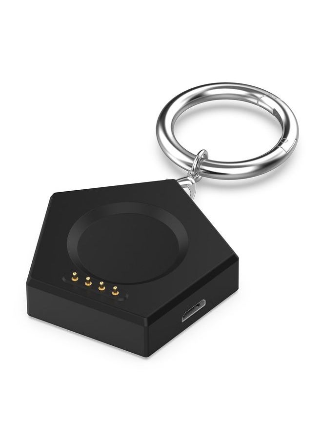 HuHa - For OPPO Watch 4 Pro / 3 / 3 Pro Portable Universal Smart Watch Charger, Port:Micro-USB(Black) - Image 1