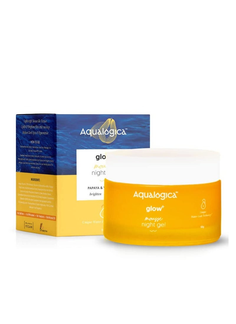 Aqualogica Aqualogica Vitamin C Night Gel with Papaya for Pigmentation Dark Spots 50g  - Image 1