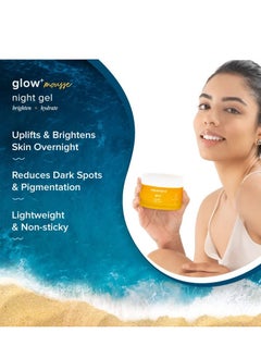 Aqualogica Aqualogica Vitamin C Night Gel with Papaya for Pigmentation Dark Spots 50g  - Image 3