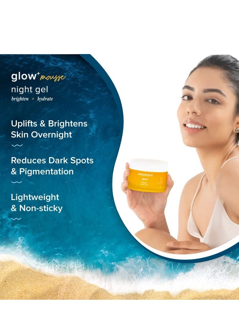 Aqualogica Aqualogica Vitamin C Night Gel with Papaya for Pigmentation Dark Spots 50g  - Image 3
