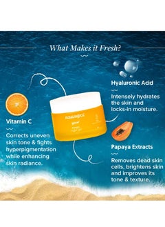 Aqualogica Aqualogica Vitamin C Night Gel with Papaya for Pigmentation Dark Spots 50g  - Image 4