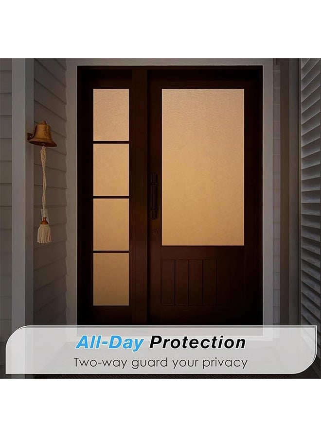 Privacy Glass Window Film 30 x 300cm, Self Adhesive Frosted Opaque Window Sticker, Anti UV Privacy Films, Static Cling Reusable Glass Stickers for Home Office Bathroom - Image 4