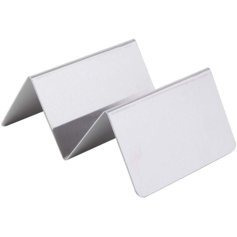 Dynore Stainless Steel Silver Colour Taco Holder (1/2)160 Gram - Image 1