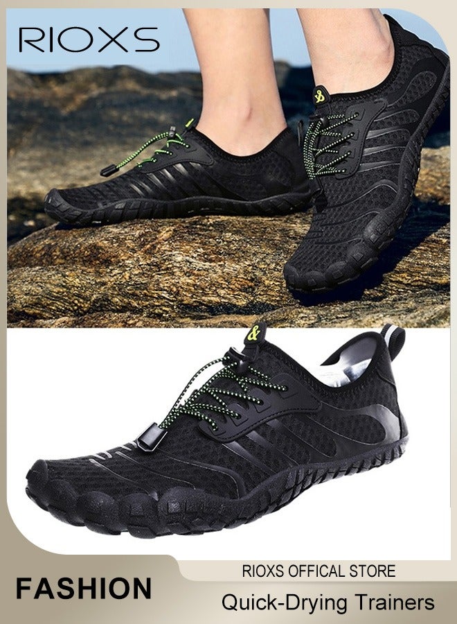 RIOXS Unisex Water Shoes, Men Women Barefoot Shoes, Quick Dry Aqua Swim Shoes, Slip-on Soft Beach Shoes, Sports Outdoor Shoes For Pool Beach Surf Water Yoga, Anti-slip Walking Trainers  - Image 1