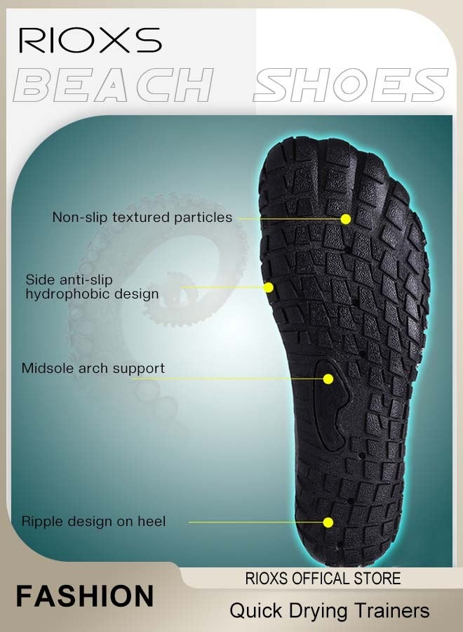 RIOXS Unisex Water Shoes, Men Women Barefoot Shoes, Quick Dry Aqua Swim Shoes, Slip-on Soft Beach Shoes, Sports Outdoor Shoes For Pool Beach Surf Water Yoga, Anti-slip Walking Trainers  - Image 5