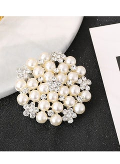 Pearl Brooch Pin, Crystal Pearl Floral Flower Buttons,Gold Elegant Bridal Brooch for Wedding Parties Birthdays Bridal - pzsku/Z3B4135D320EA6952D4CFZ/45/_/1705922555/b087b5da-bf65-48e9-83ec-451c8c6bf7ef