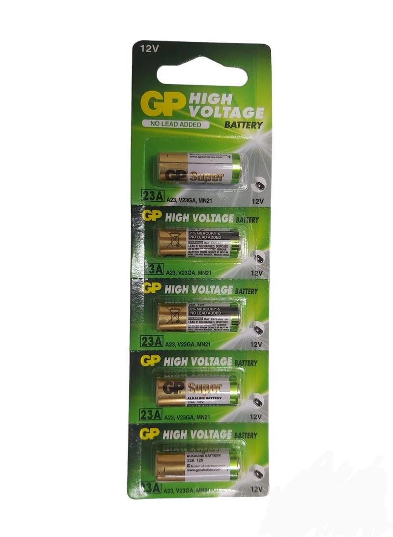 GP 5 pieces 12V 23Ah battery