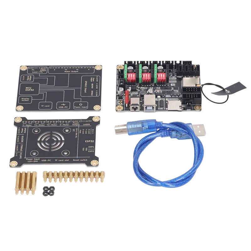 klarako Versatile Engraver Control Board, Compatible with MKSDLC, GRBLaser, Engraver LightBurnPC Software for Fast Carving (Motherboard and Protective Case) - Image 5