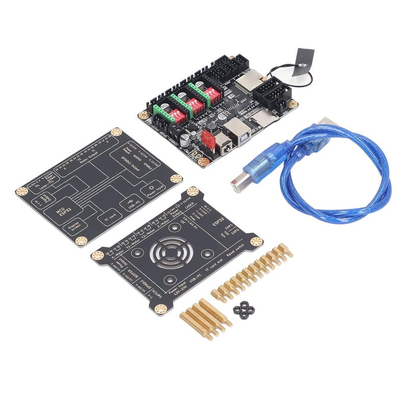 klarako Versatile Engraver Control Board, Compatible with MKSDLC, GRBLaser, Engraver LightBurnPC Software for Fast Carving (Motherboard and Protective Case) - Image 1