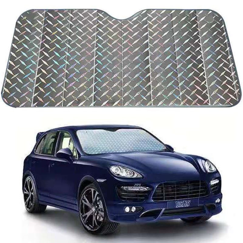 VUCATIN Car Windshield Sun Shade with 5Layer UV Reflector Sunshade UV Rays Visor Shield Cover Foldble Reflective Technology Sun Heat Protection for Car Front Window 01