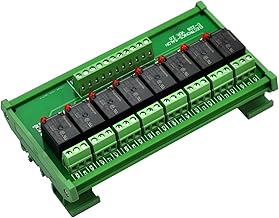 Electronics-Salon DIN Rail Mount 8 SPDT Power Relay Interface Module. (Operating Voltage: DC 12V) - Image 1