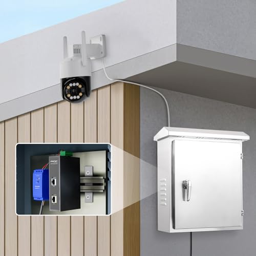 PROCET PoE System PROCET Gigabit PoE Injector DIN Rail 30W PoE+ Power Injector, 6KV Surge Protection, -40℉ to 149℉ for Access Point, PTZ/AI Camera, Micro Wave Radio, Smart Factory, Digital Information Kiosks - Image 5