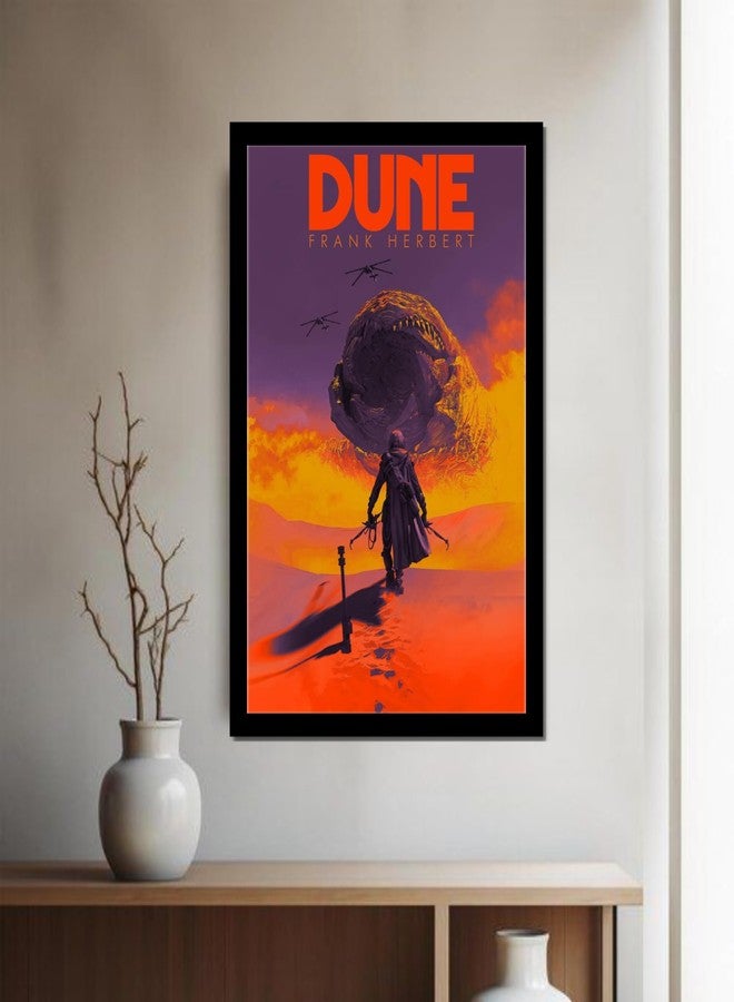 Waltractive ملصق جداري مؤطر من فيلم Dune من Waltractive - متوفر بمقاس 9x13 و 13x19 بوصة - ديكور جداري مثالي لغرفة النوم وغرفة السكن الجامعي لمحبي السينما (C-1، 9x13 بوصة) - Image 5