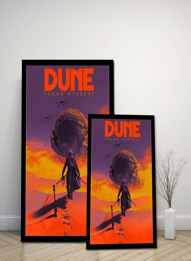 Waltractive ملصق جداري مؤطر من فيلم Dune من Waltractive - متوفر بمقاس 9x13 و 13x19 بوصة - ديكور جداري مثالي لغرفة النوم وغرفة السكن الجامعي لمحبي السينما (C-1، 9x13 بوصة) - Image 3