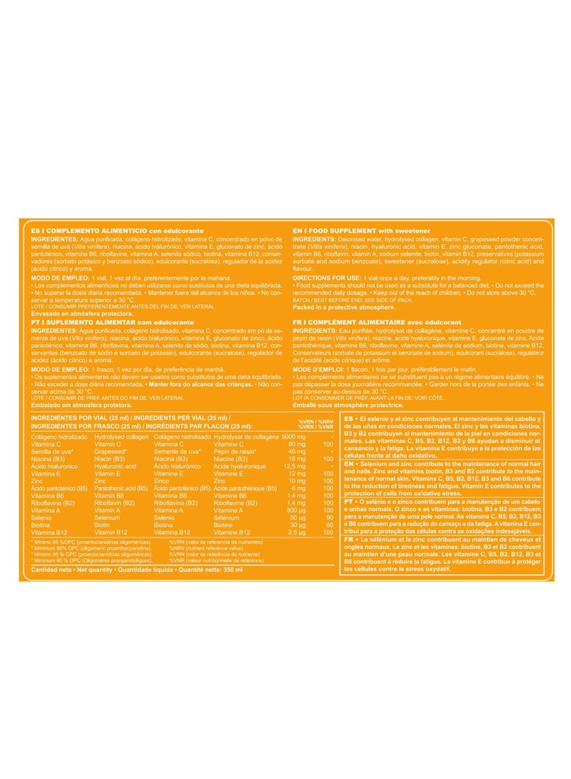 Marnys Beauty In & Out Elixir - 5000 mg Hydrolyzed Collagen Type 1 Shots - Hyaluronic Acid - Vitamins & Minerals - Skin Firmness - Hydration & Anti-Aging - 14 Drinkable Vials - Buy One Get One Free - Image 5