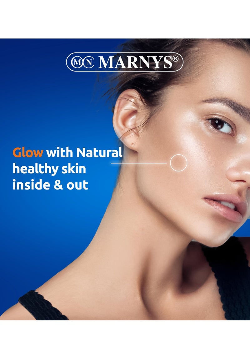 Marnys Beauty In & Out Elixir - 5000 mg Hydrolyzed Collagen Type 1 Shots - Hyaluronic Acid - Vitamins & Minerals - Skin Firmness - Hydration & Anti-Aging - 14 Drinkable Vials - Buy One Get One Free - Image 4