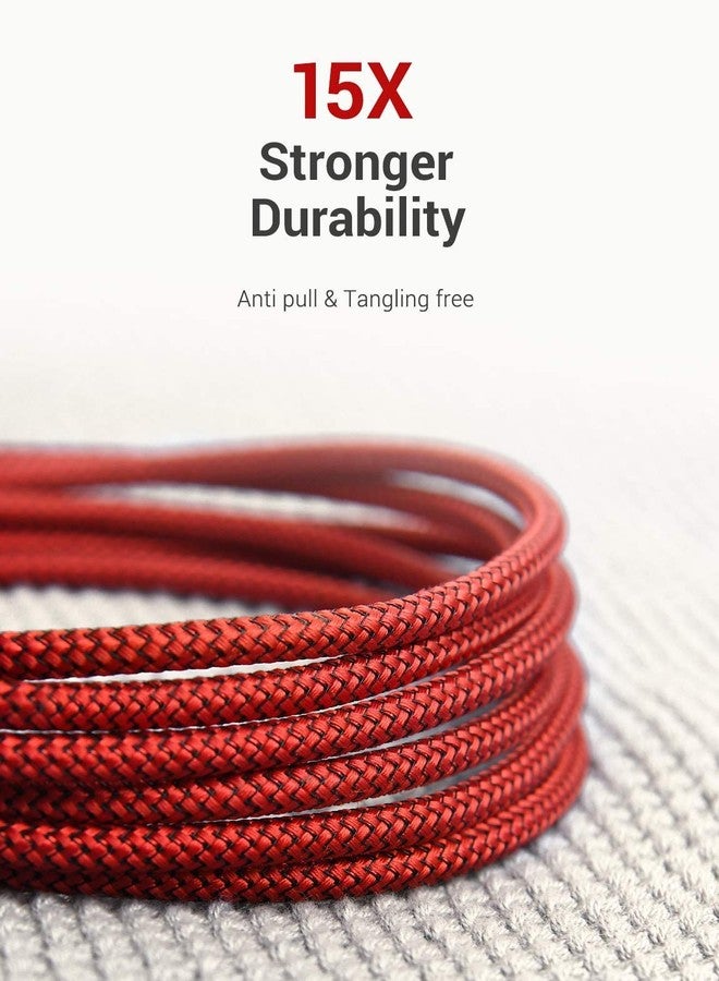 AINOPE 10FT USB 3.0 Extension Cable Type A Male to Female Extension Cord Durable Braided Material High Data Transfer Compatible with USB Keyboard,Mouse,Flash Drive, Hard Drive,Printer-Red - Image 3