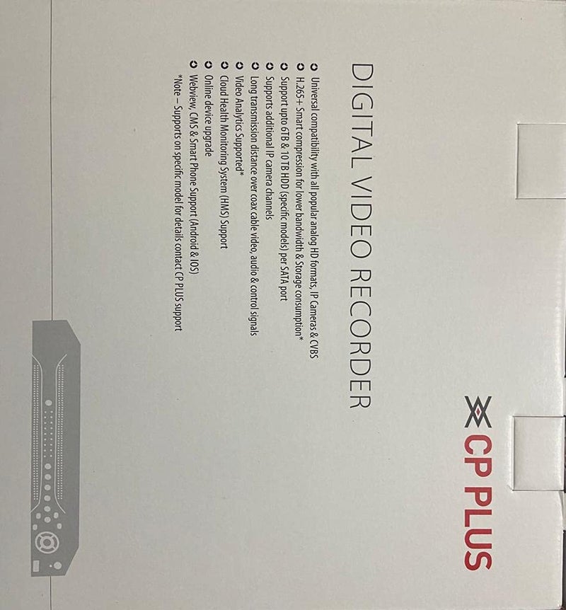 CP PLUS مسجل فيديو رقمي 16 قناة بدقة عالية كاملة H.265+ يدعم حتى 2 ميجابكسل (الموديل - CP-UVR-1601E1-IC أو CP-UVR-1601E1-HC) من True Vision Technologies - Image 4