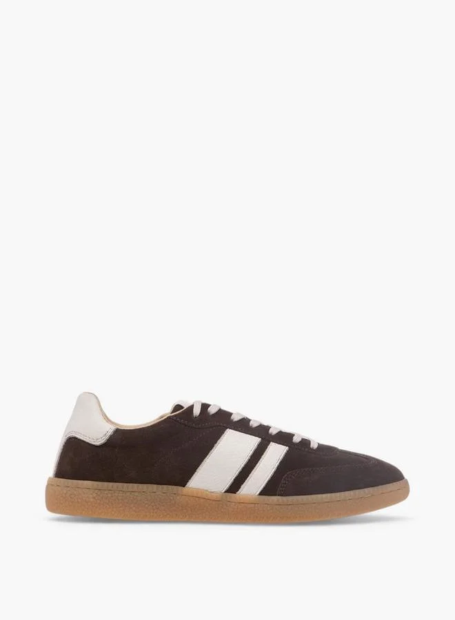Duchini BROWN Women Lace-Up Leather Ankle Sneakers for Women | Best Price UAE