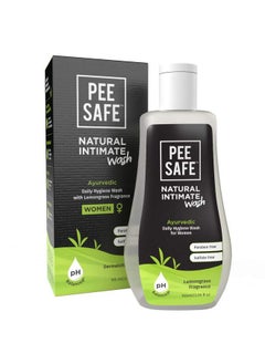 PEESAFE Pee Safe Intimate Wash For Women Natural Ayurvedic With Lemongrass Fragnance And 100% Alcohol-Free - 105Ml And Natural Intimate Wipes (Pack Of 10 Wipes)  - Image 2