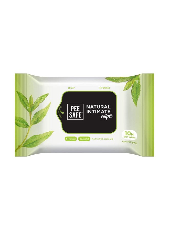 PEESAFE Pee Safe Intimate Wash For Women Natural Ayurvedic With Lemongrass Fragnance And 100% Alcohol-Free - 105Ml And Natural Intimate Wipes (Pack Of 10 Wipes)  - Image 5