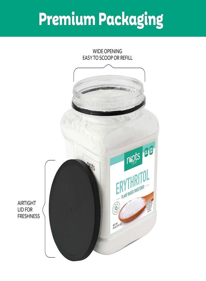 Roots Circle Premium Erythritol Sweetener - Zero Calorie Plant-Based Sugar Alternative for Baking & Sweetening - All-Natural, Keto Friendly, OU Kosher, Non-GMO, Gluten-Free 26 ounces - Image 5