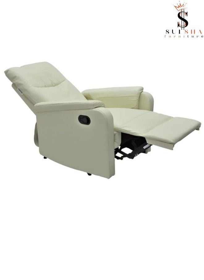 SULSHA - Modern Style Ideal Design Dawson Relaxing Recliner Single Living Room Sofa For The Perfect Stylish Home - White - Image 1