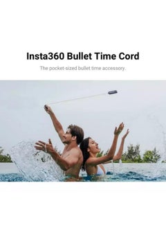 Insta360 Insta360 Bullet Time Cord For X3 ONE X2 RS 110cm Retractable Cord for Amazing 360 Shots 1/4" Mount  - Image 3