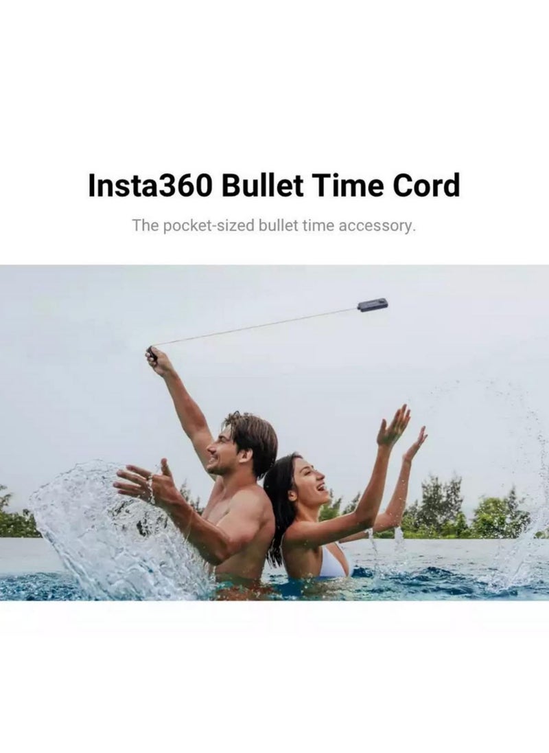 Insta360 - Insta360 Bullet Time Cord For X3 ONE X2 RS 110cm Retractable Cord for Amazing 360 Shots 1/4" Mount - Image 1